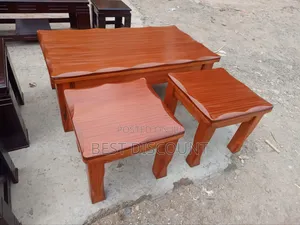 Coffee Table With Two Stools