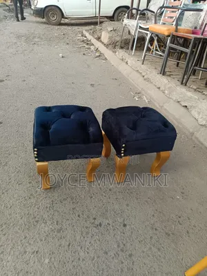 Pedicure Stools, Black Velvet 
