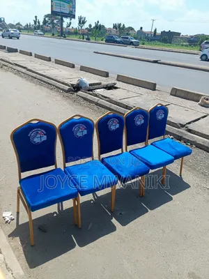 Conference Church Chairs, Blue With Branding 