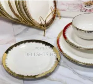 24pc Cupless Porcelain Dinner