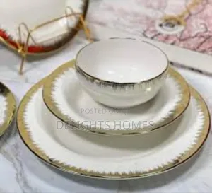 24pc Cupless Porcelain Dinner
