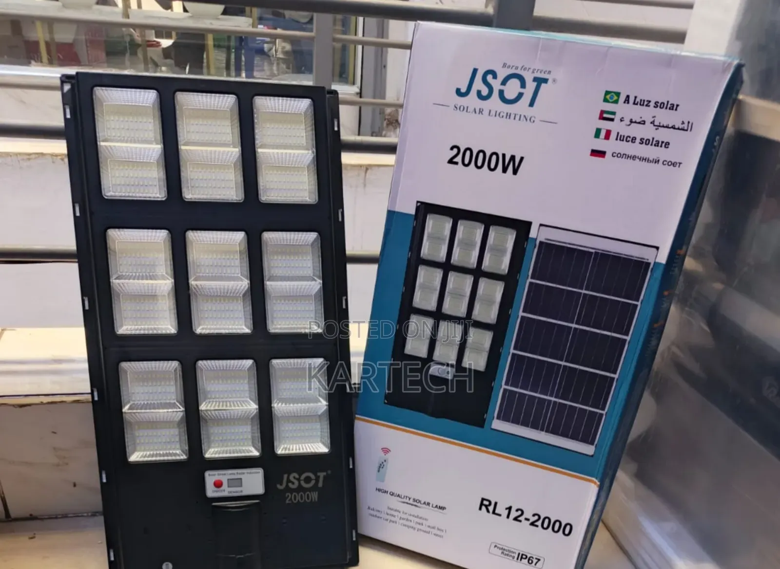 JSOT 2000W RL12-2000 Solar Street Lamp With Motion Sensor