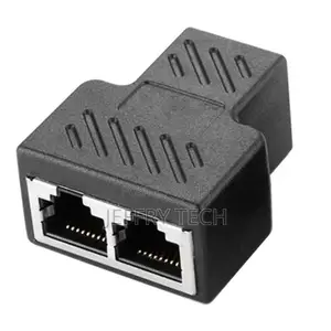 RJ45 LAN Coupler Adapter Splitter 1 to 2 Female 8P8C