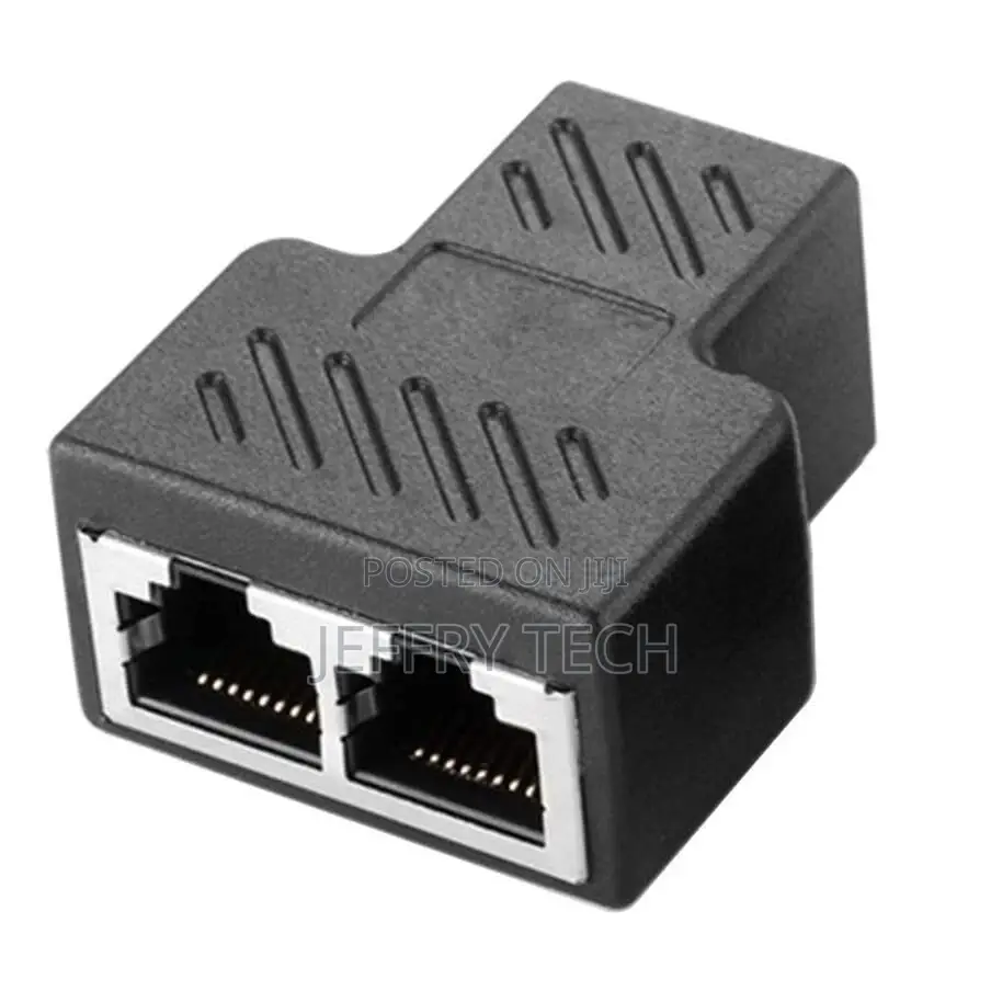 RJ45 LAN Coupler Adapter Splitter 1 to 2 Female 8P8C