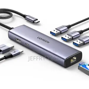UGREEN 6-in-1 USB-C Multi-Function Hub – CM512 (UG-15– Gray