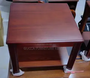 Coffee Tables: Brown Solid Mahogany Office Coffee Table