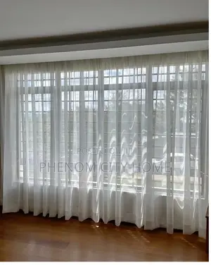 Plain Quality Heavy White Sheer Curtains