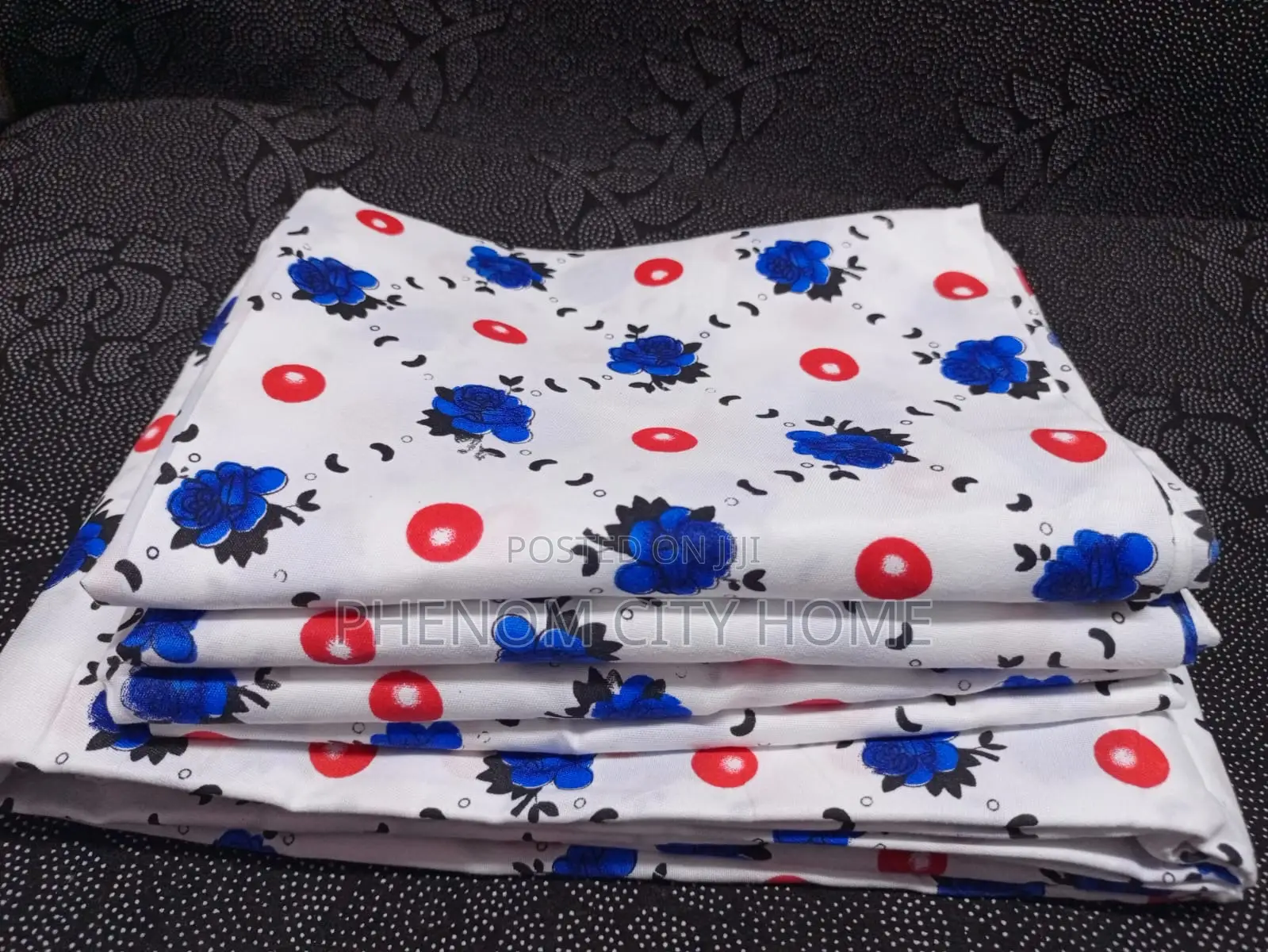 6pc Flowered Cotton Bedding Set