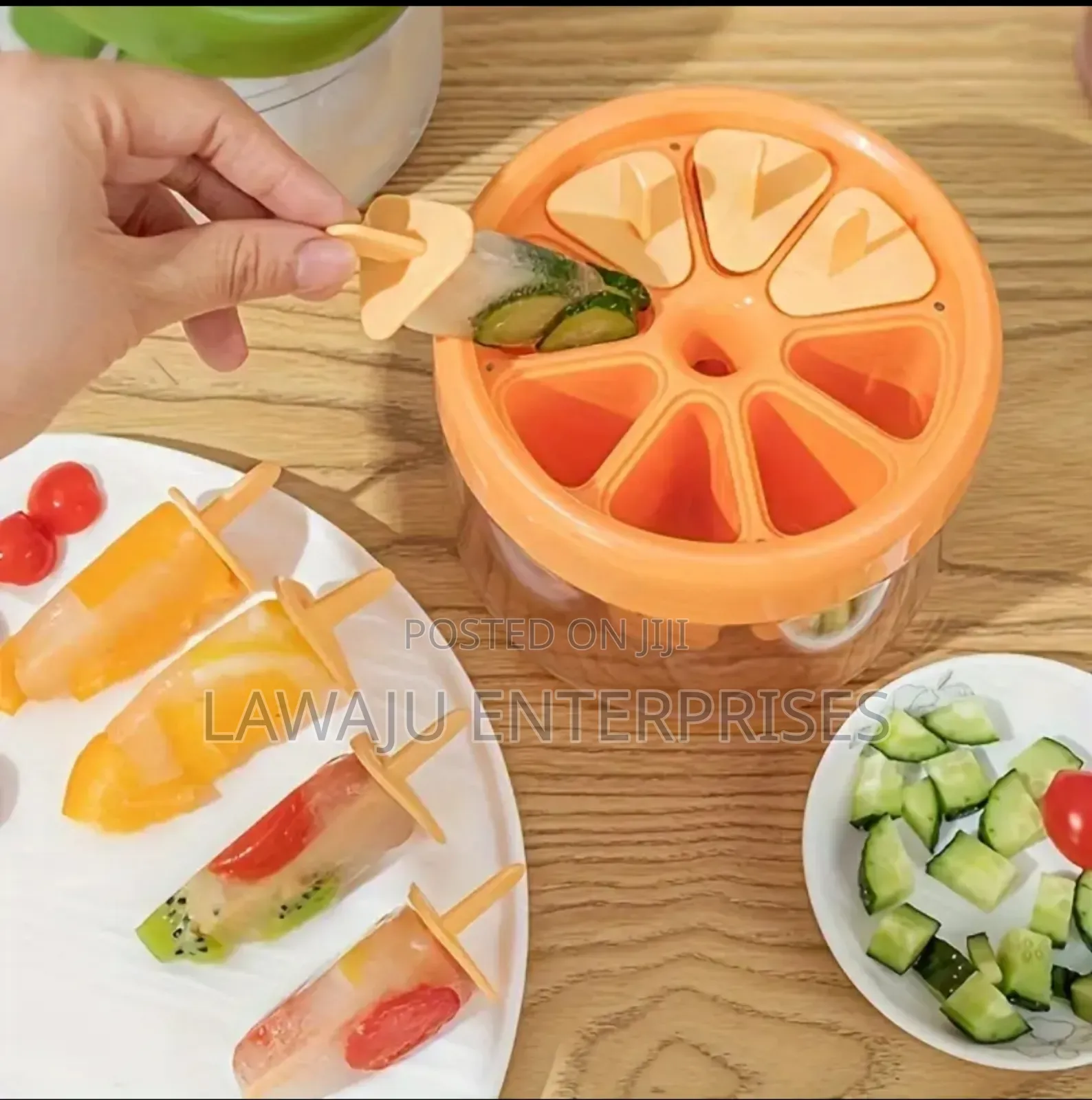 Orange Silicone Ice Mold