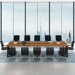 Boardroom Table:240cm Executive Steel Frame Conference Table