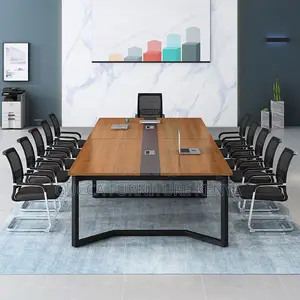 Boardroom Table:240cm Executive Steel Frame Conference Table