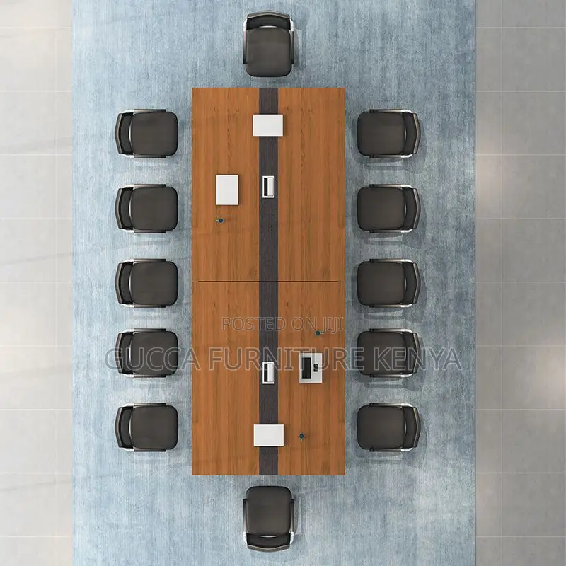 Boardroom Table:240cm Executive Steel Frame Conference Table