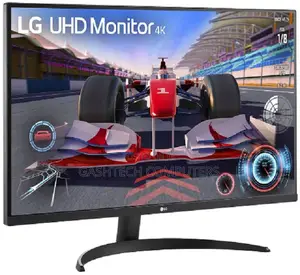 LG 31.5" UHD Monitor, Integrated Speakers, Black Color