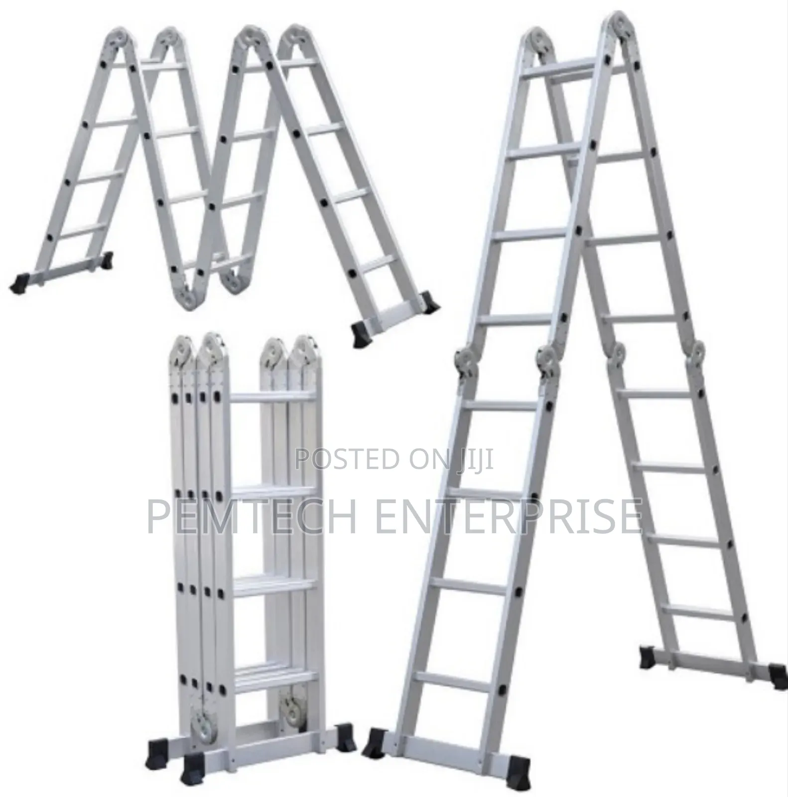 4 by 4 Aluminum Foldable Ladder