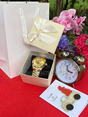 Valentine's Men's Gold Watch Package