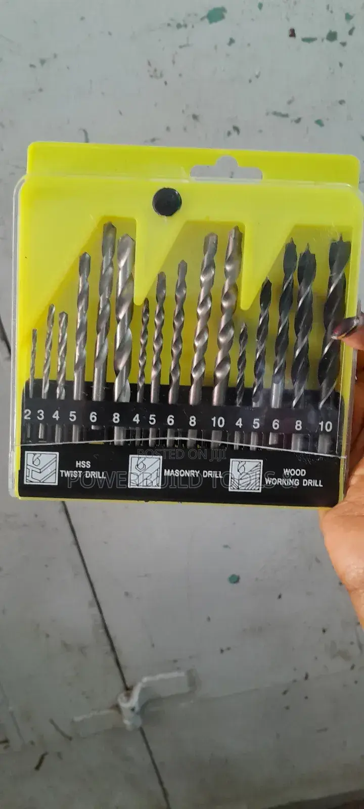 15pcs Combined Drill Bits/Masonry/Woodworking/Twist Bits