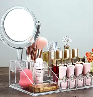 * Acrylic Cosmetic Organiser*
*Has a Detachable Mirror