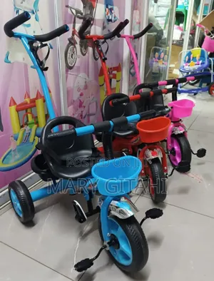 Strong Tricycles With Push Handle