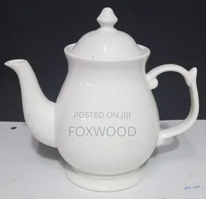 Ceramic Fancy White Kettle 700ml