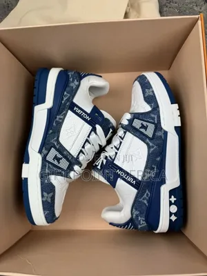 Louis Vuitton Trainer Blue Denim Sneakers