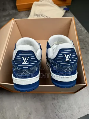 Louis Vuitton Trainer Blue Denim Sneakers