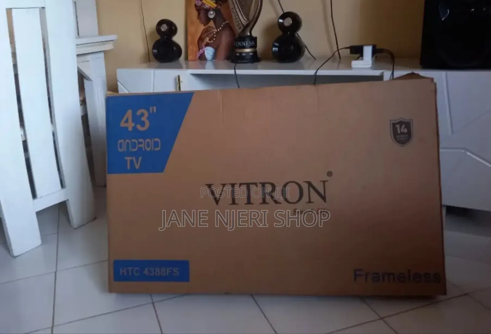 Vitron 43 Inches Android Tv Frameless New With Bluetooth