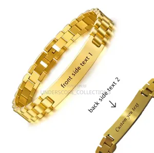Gold Coated Engravable Bracelet