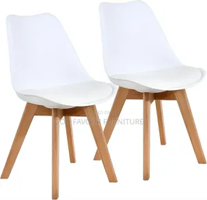 Unique White Wooden Leg Chair Yg9wc