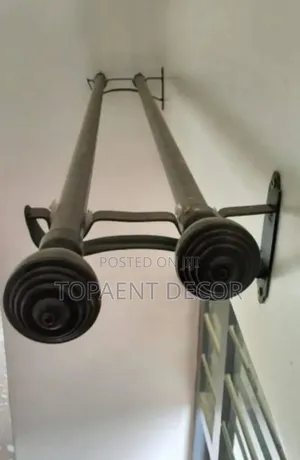 Curtain Rod and Sheer Rod Black Powder Coated Ones