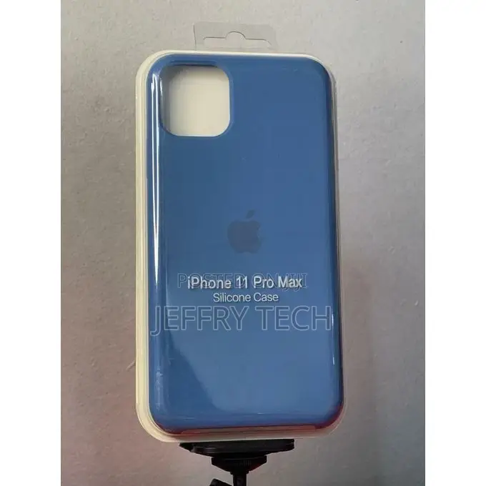 iPhone 11 Pro Max Silicone Cover Case - Blue.