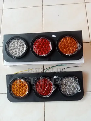Digital Led Brake, Parking and Reverse Round Tail Lamp