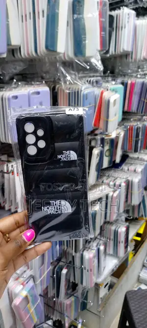 North Face Puffer Edition Silicone Case for Samsung A73