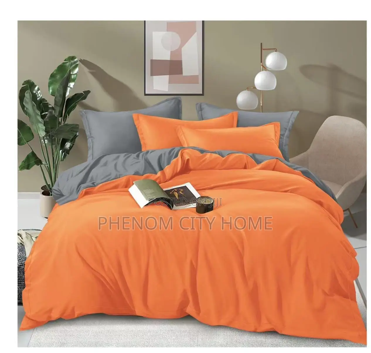 Double Sided Coton Duvet Cover Set