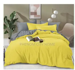 Yellow and Grey Double Sided Duvet Covers Available