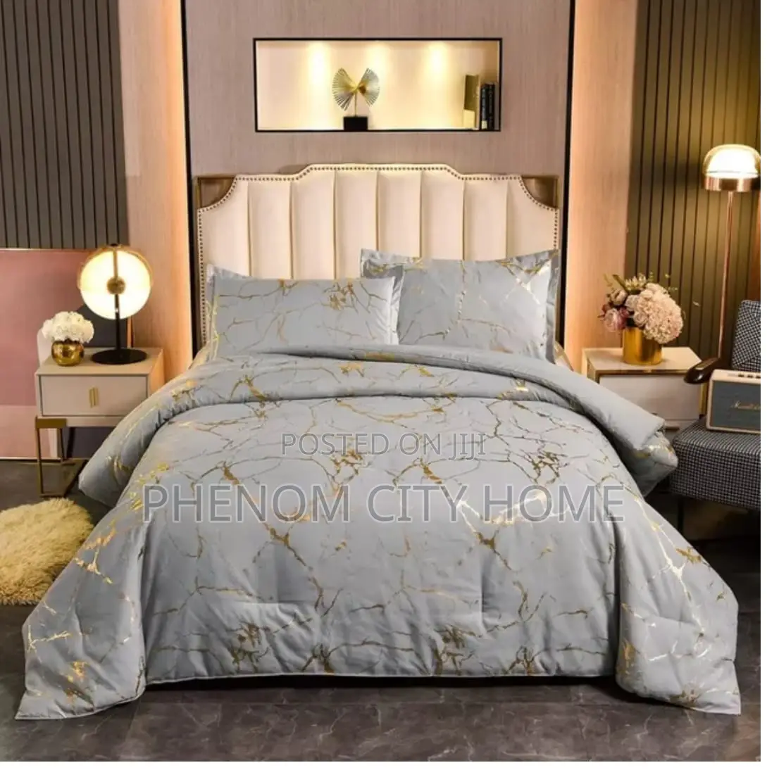 Grey/Silver Marble Design Duvet Covers