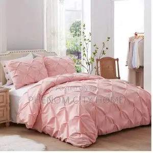 Pink Pinch Pleat Design Duvet Covers