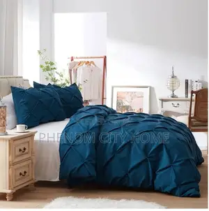 White Pintuck Duvet Cover Set
