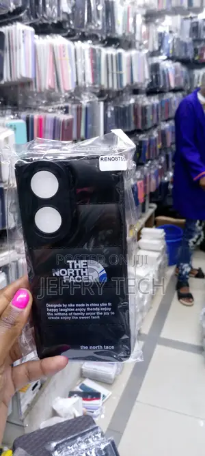 OPPO Reno 8T 5g Silicon Puffer Back Cover North Face Edition