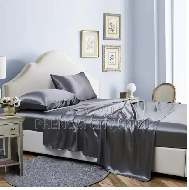 Green Soft Silky Luxury Fitted Bedsheet Set