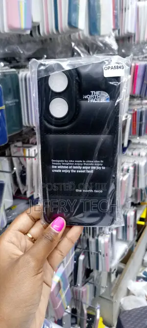 OPPO A58 the North Face Puffer Edition Black Bumper Case
