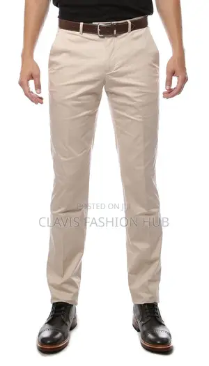 Biege Khaki Trousers for the African Men
