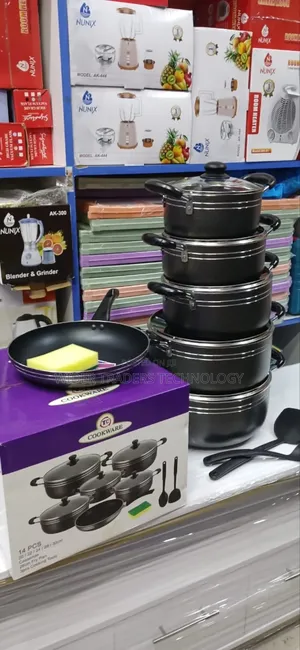 Original Tc 14pc Nonstick Cookware
Contains;
5 Cooking Pot