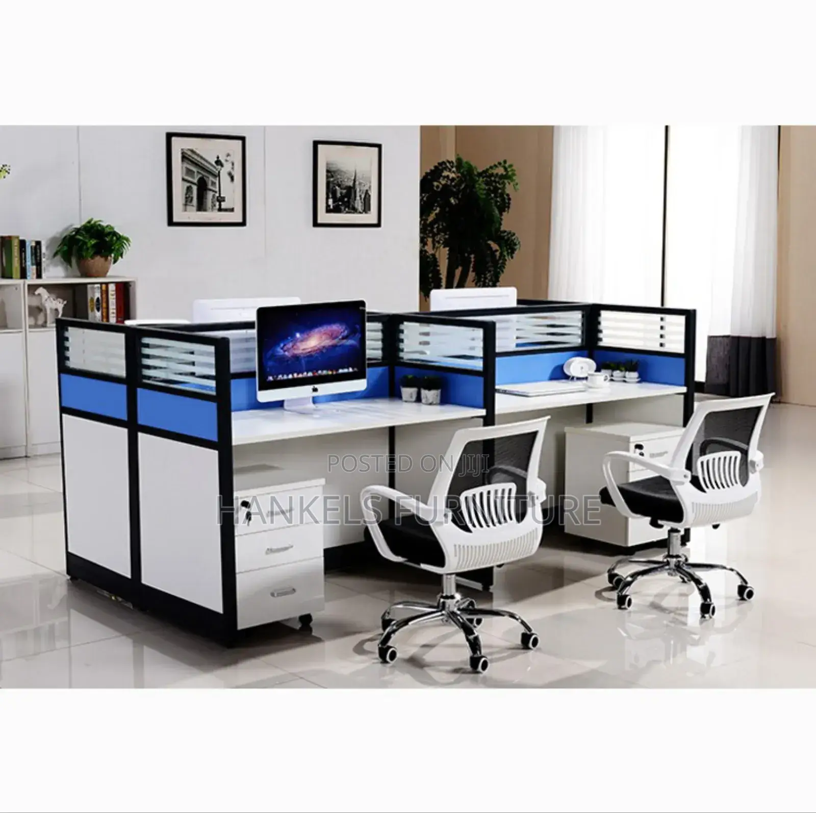 Modular 4 Persons Office Workstation