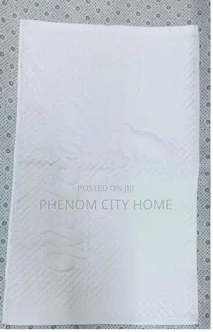 White Heavy Towel Design Bathmats