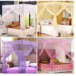 Plain Coloured Four Stand Mosquito Nets