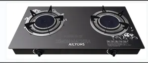AILYONS 2 Burner Glass Top Gas Cooker Infrared Burner