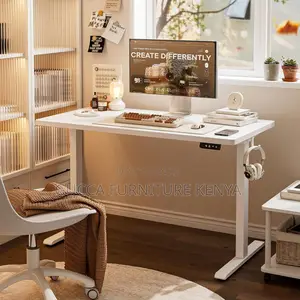 Office Tables: Sit Stand Computer Home Office Modern Desk