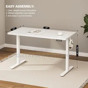 Office Tables: Sit Stand Computer Home Office Modern Desk