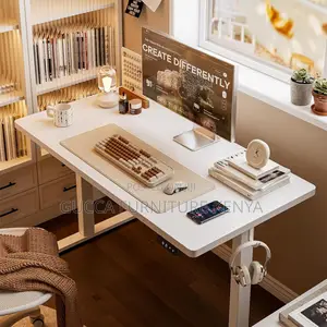 Office Tables: Sit Stand Computer Home Office Modern Desk