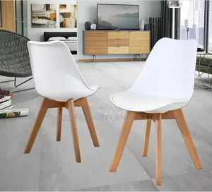 Beautiful White Wooden Leg Chair Qk8je